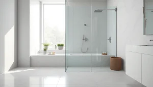 Optimisez votre salle de bain avec une douche à l'italienne moderne et élégante.
