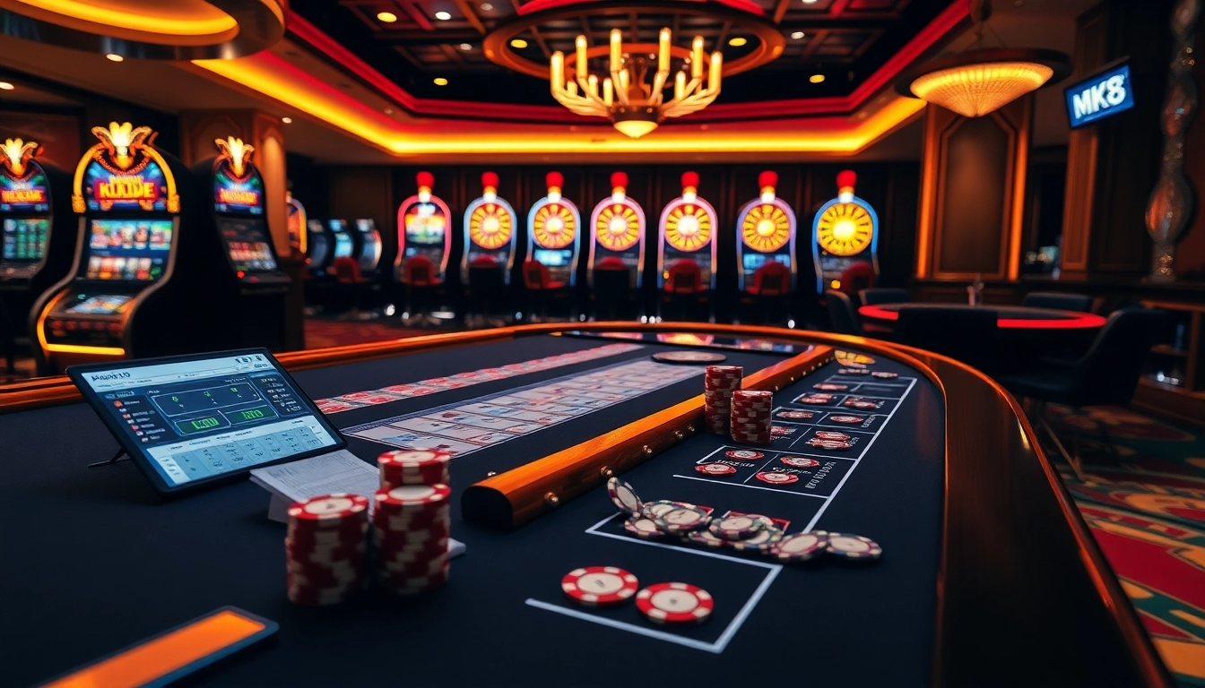 Experience thrilling betting at MK8 with dynamic sports tables and vibrant casino elements.