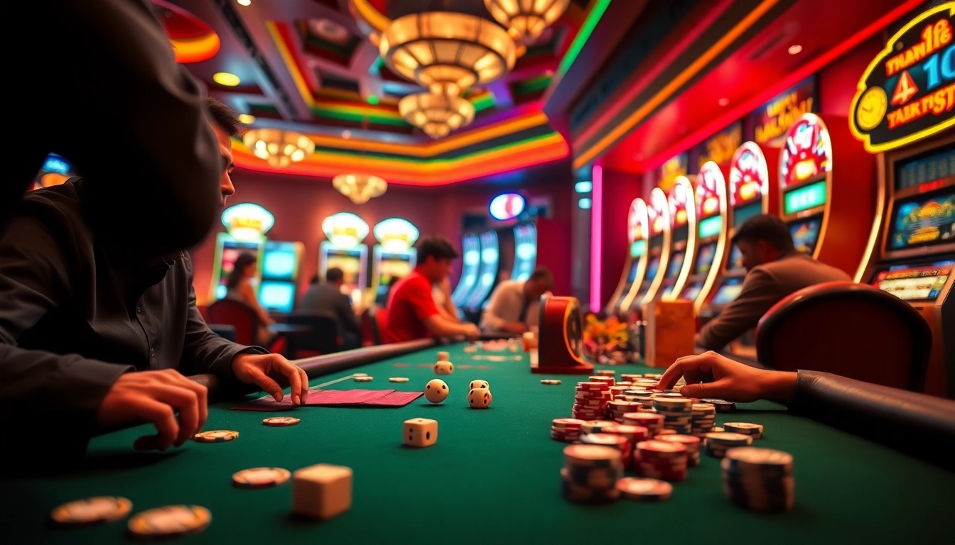 Menghidupkan slot depo 1k dengan suasana kasino yang berenergi dan penuh warna.