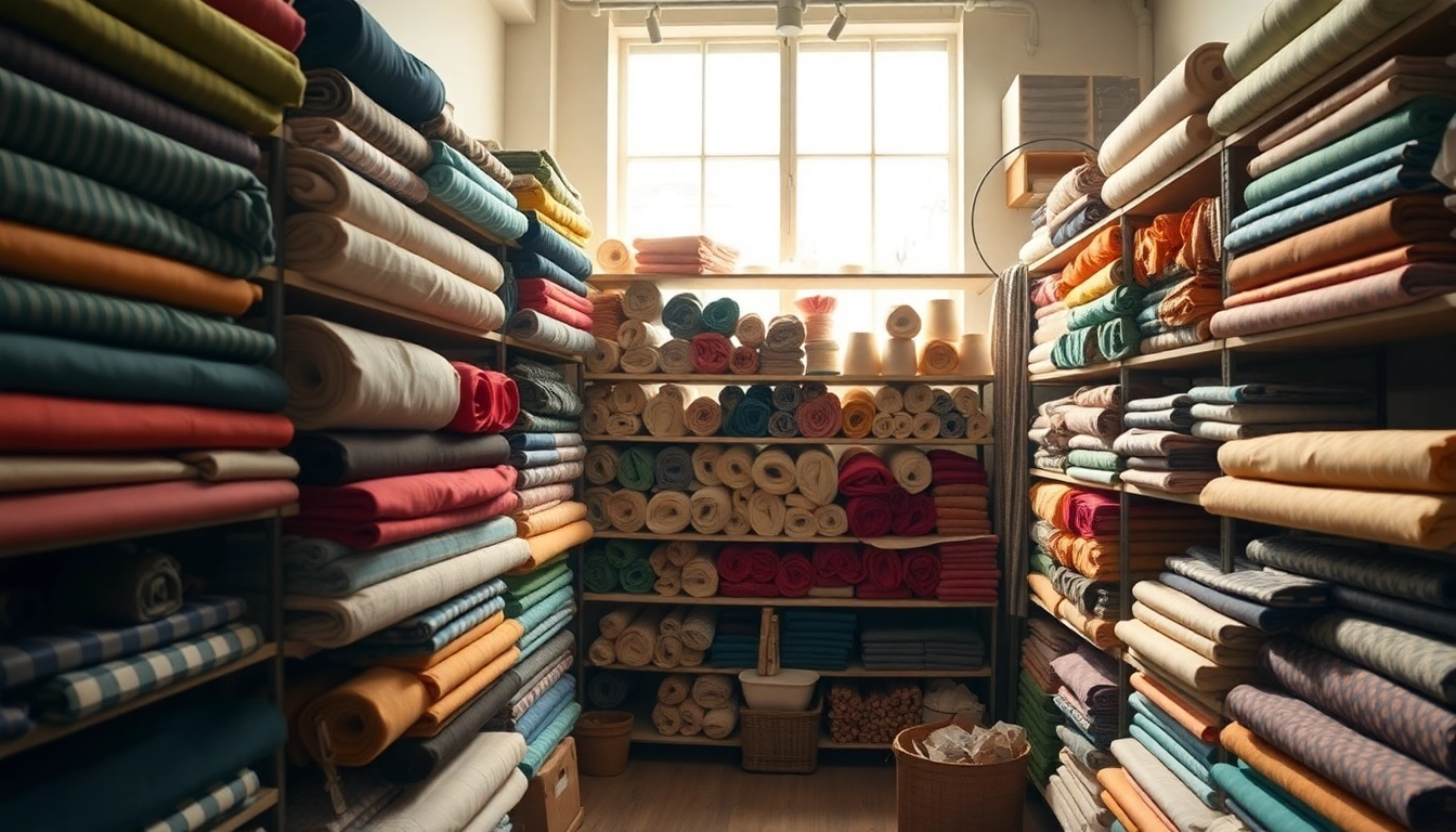 Maak unieke kleding met goedkope katoen in een stijlvolle stoffenwinkel vol kleuren.