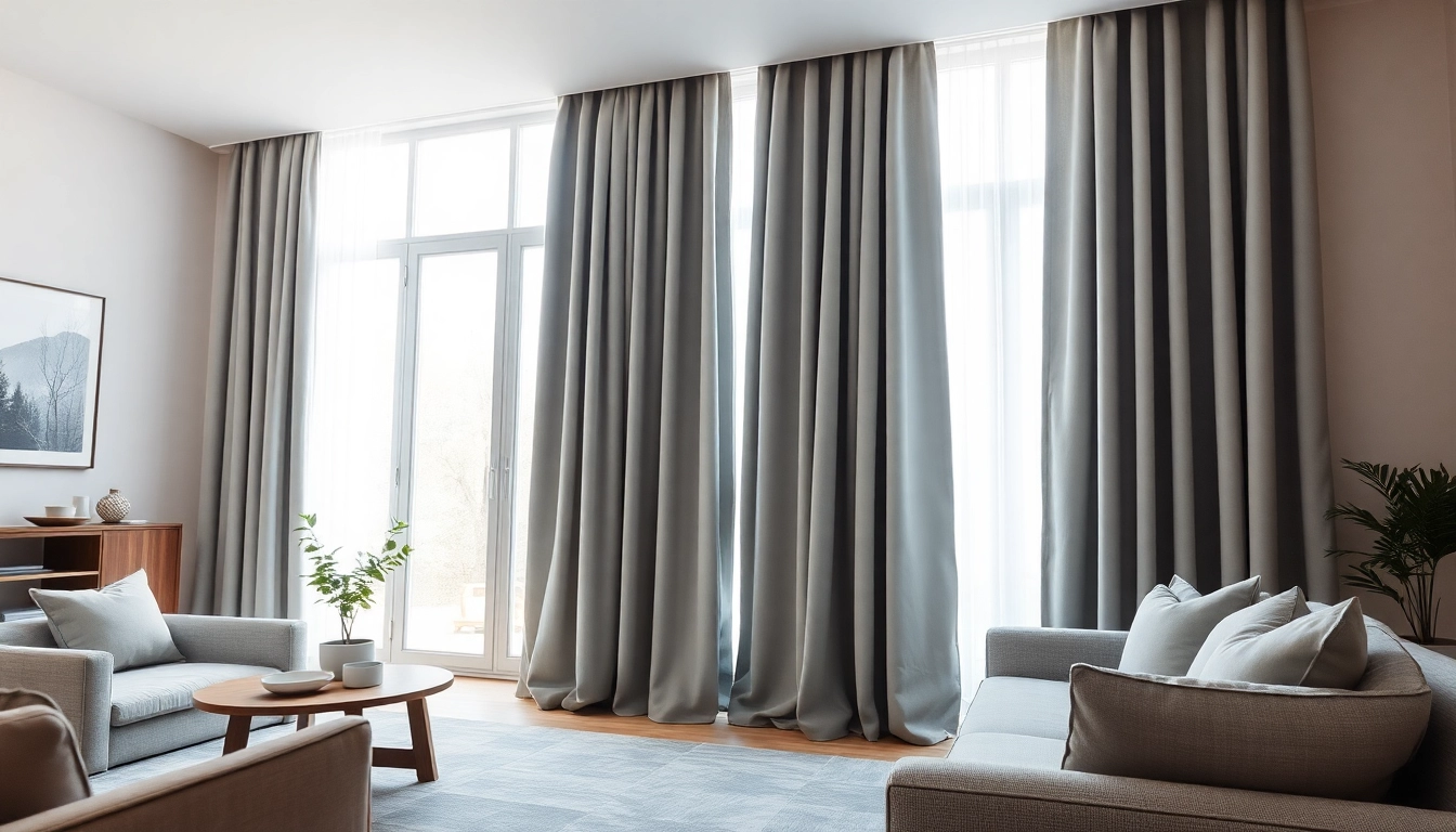 Verduisterende gordijnen in een gezellige woonkamer creëren een optimale lichtregulatie.