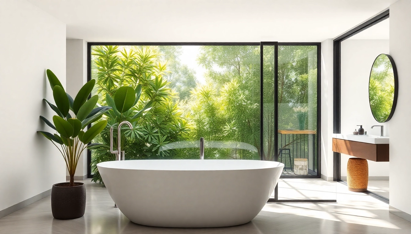 Stylish bathroom featuring a shower door black frame, enhancing modern aesthetics and functionality.