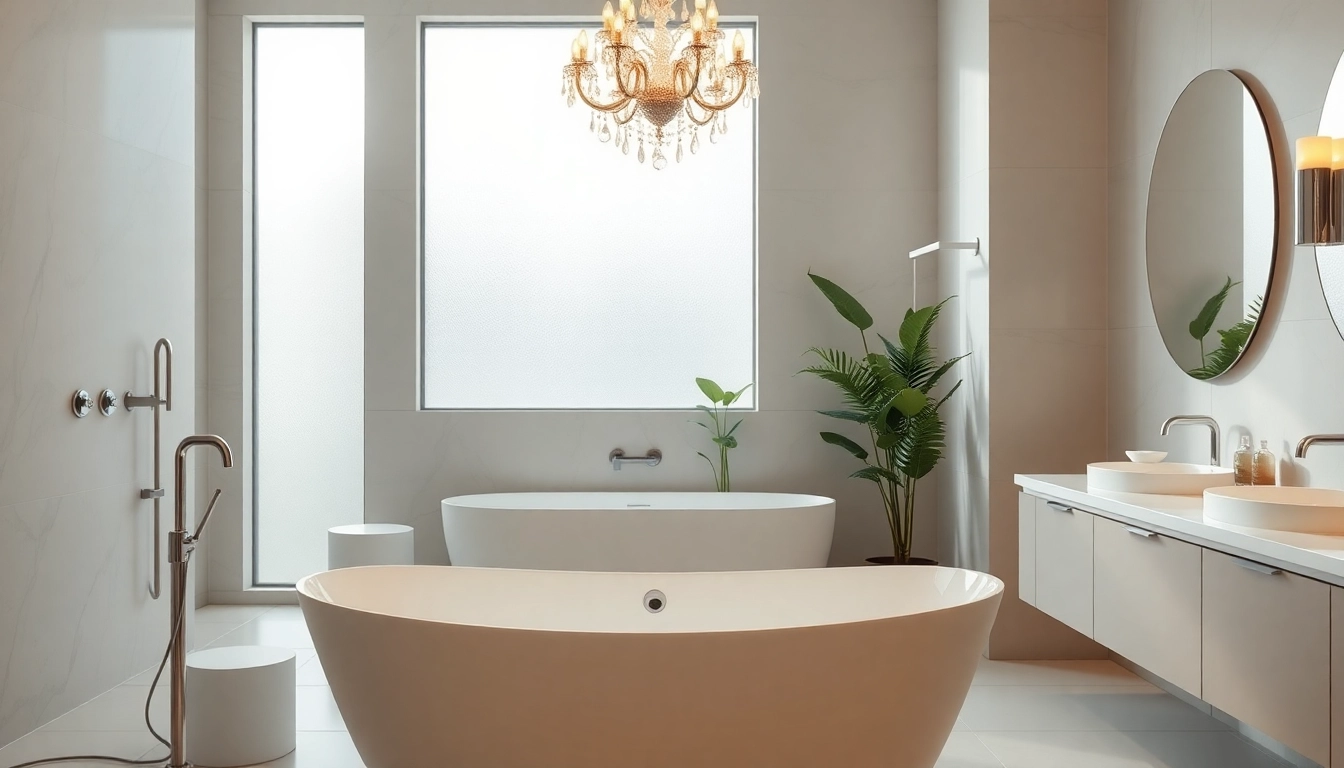 Transform elegant bathrooms with luxurious features and serene design elements in a stylish composition.