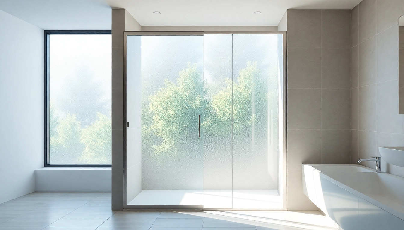 Showcasing a sliding door shower screen with modern design features and bright bathroom aesthetics.