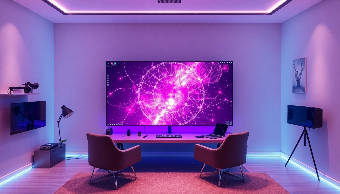 Engaging digital workspace showcasing NSFW AI technology with modern aesthetic.