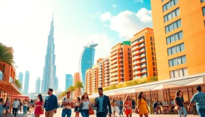 Your Dubai lifestyle platform showcases the energetic Dubai cityscape with diverse activities and iconic landmarks.