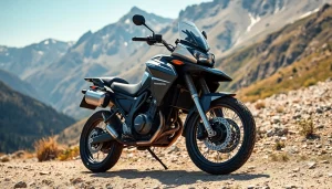 Riding dual sport Street legal motorcycles on thrilling trails amidst scenic landscapes.