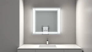 Enhance your space with a stylish bathroom cabinet with mirror and light, featuring elegant design and ambient shine.