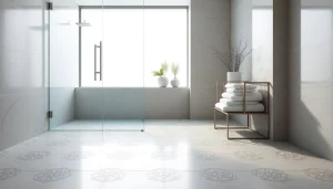 Discover elegant showers Australia with a luxurious walk-in shower design and serene decor.