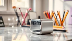 Transform your makeup routine with a sleek cosmetic pencil sharpener designed for precision.