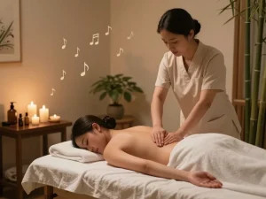 Relaxing Swedish massage session at https://www.makangs.com/ with tranquil atmosphere and skilled therapist.